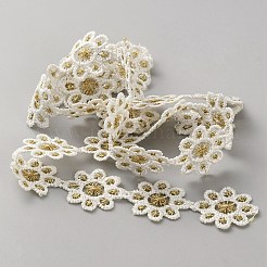 Кружевная лента с вышивкой из полиэстера&nbsp;OCOR-WH20003-33B-03