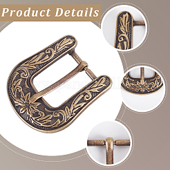 2 шт. 2-цветные пряжки из сплава в тибетском стиле с центральной планкой&nbsp;FIND-CL0001-53