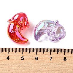 Уф-покрытие прозрачные акриловые бусины&nbsp;MACR-F083-08