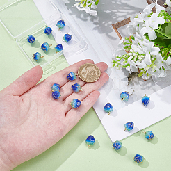 20 шт. подвески из эпоксидной смолы в виде цветка ручной работы&nbsp;KY-ME0001-11