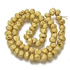 Гальванические бусины из натуральной лавы&nbsp;G-S352-29