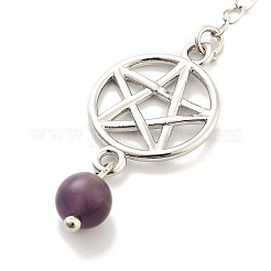 Природные маятники с заостренным кончиком тигрового глаза&nbsp;G-K338-13P-08