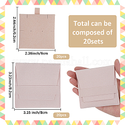 20 шт. конверты для украшений из микрофибры&nbsp;ABAG-SP0001-47A