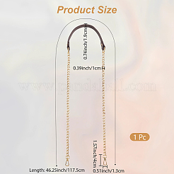 Цепочки для кошельков из искусственной кожи и сплава&nbsp;FIND-WH20033-034C-LG