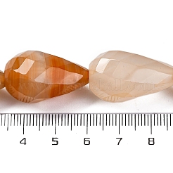 Натуральный красный агат бисер нитей&nbsp;G-G177-D01-01