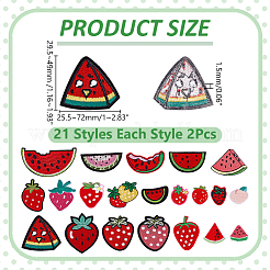 Нашивки на одежду из полиэстера&nbsp;PATC-WH0022-42