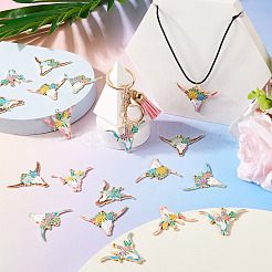 24шт 6 стиля подвески из сплава с эмалью&nbsp;ENAM-TA0002-51