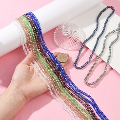 2 нить гальваника стеклянные бусины нити&nbsp;EGLA-YW0001-85A