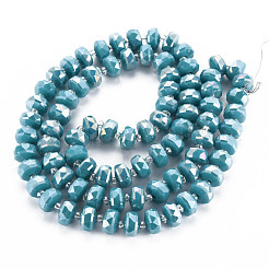 Стеклянные бусины с гальваническим покрытием &nbsp;EGLA-N041-009