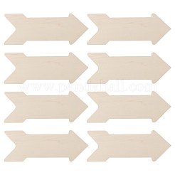 8 шт. незаконченная деревянная заготовка в форме стрелы&nbsp;WOOD-CA0001-86