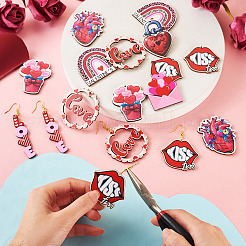 Набор для самостоятельного изготовления сережек ко Дню святого Валентина&nbsp;DIY-TA0006-51