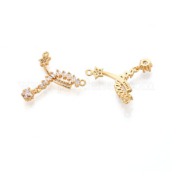 Латунные микро проложить кубического циркония подвески&nbsp;KK-N263-31G