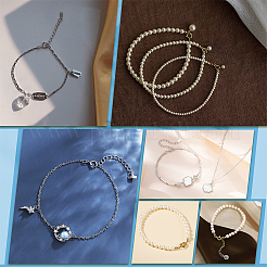 20 шт. 304 нержавеющая сталь гладкая поверхность пружинные застежки кольца&nbsp;STAS-UN0040-96EB