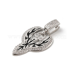 Латунные микро проложить кубического циркония подвески&nbsp;KK-U047-09P