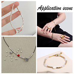 130 шт. Латунные дистанционные бусины&nbsp;KK-AR0004-51G