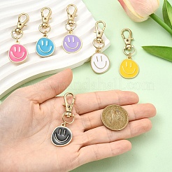 Подвесные украшения из эмали из сплава 6 шт.&nbsp;HJEW-YW00189