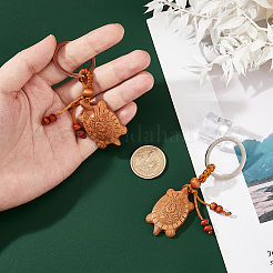 2шт деревянные с железными брелоками&nbsp;KEYC-FH0001-66