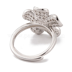 Латунные микро проложить кубического циркония кольца&nbsp;KK-K367-09P