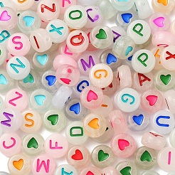 160шт 2 стиля светящиеся акриловые бусины&nbsp;MACR-YW0001-15