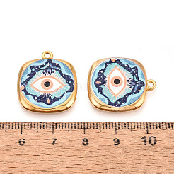 Подвески из нержавеющей стали 304 с печатью&nbsp;STAS-OY002-17G-02