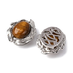 Натуральные овальные многорядные звенья из тигрового глаза&nbsp;G-G207-02P-07