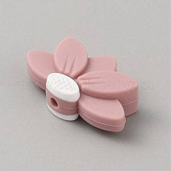 Лотос пищевые экологически чистые силиконовые бусины SIL-WH0019-22B