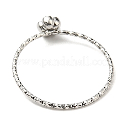 Кольцо-роза из нержавеющей стали 304&nbsp;X-RJEW-P090-01P