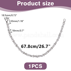 1 шт. сплава стразы поясной ремень цепь&nbsp;AJEW-HY0002-26