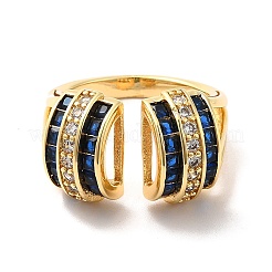 Открытое кольцо-манжета с аркой из кубического циркония&nbsp;RJEW-C041-02G-02