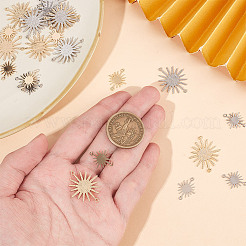 32 шт. 4 стиля латунных соединителей солнечного затмения&nbsp;KK-DR0001-10