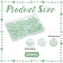 2 прядь хрустящие стеклянные бусины нити&nbsp;GLAA-LT0001-01A