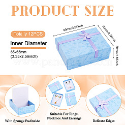 Картон комплект ювелирных изделий коробки&nbsp;CON-TAC0006-06C