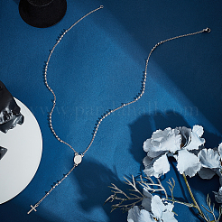 2 шт. набор из 304 нержавеющей стали с бусинами-четками на Пасху&nbsp;NJEW-UN0001-43