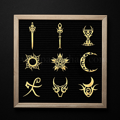 Никелевые декоративные наклейки DIY-WH0450-137