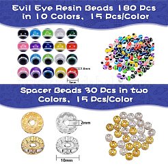 180шт 12 цвета 2 стильные бусины из смолы RESI-SZ0001-21