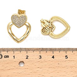 Серьги-гвоздики из циркония EJEW-M097-01A-G