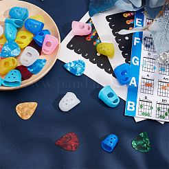 Пластиковые самоклеящиеся этикетки для карт нот на гитаре&nbsp;AJEW-AN0007-32