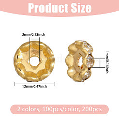 200 шт. 2-х цветные бусины-разделители из сплава&nbsp;FIND-CA0011-29