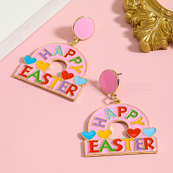 Серьги-гвоздики из цинкового сплава с эмалью&nbsp;FS-WG4F271-01