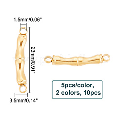 10 шт. 2-х цветные подвески-соединители из нержавеющей стали 304&nbsp;STAS-UN0046-72