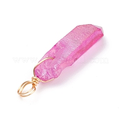 Гальванические хрустальные подвески природного кварца&nbsp;PALLOY-JF01075