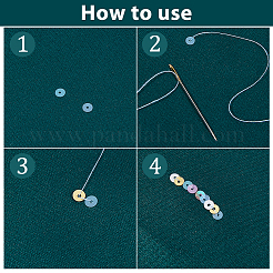 12000 шт. 12-х цветные ПВХ-бусины с пайетками&nbsp;PVC-DC0001-05