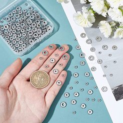 180 шт. 3-х видов проставочных бусин из нержавеющей стали 304&nbsp;STAS-DC0002-18