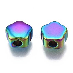 Стойка покрытие радужного цвета бусины из нержавеющей стали 304&nbsp;STAS-S119-085