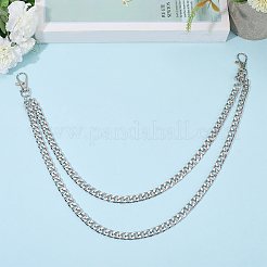 Ремни из сплава двухслойные цепные для брюк&nbsp;AJEW-WH20018-130P