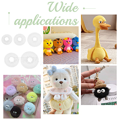 150 шт. 5 стильных пластиковых кукольных глазных носовых круглых прокладок&nbsp;KY-PH0001-72