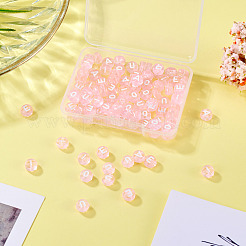 100шт 5 стиля прозрачные акриловые бусины&nbsp;TACR-TA0001-54B