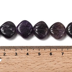 Нити из резных бусин из натурального аметиста&nbsp;G-H339-A07-01A