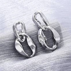 Серьги-гвоздики из латуни с подвесками&nbsp;EJEW-R025-13P