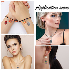 2 комплект подвесных украшений из эмалевого сплава&nbsp;HJEW-AR0001-15